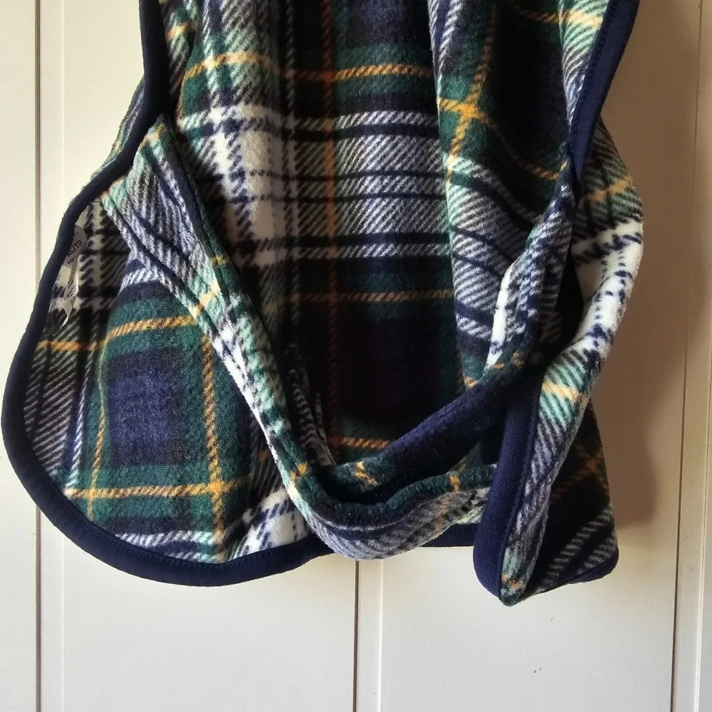 Green Plaid Reindeer Dog Hoodie Sweater Costume Pet XL Holiday Christmas Novelty